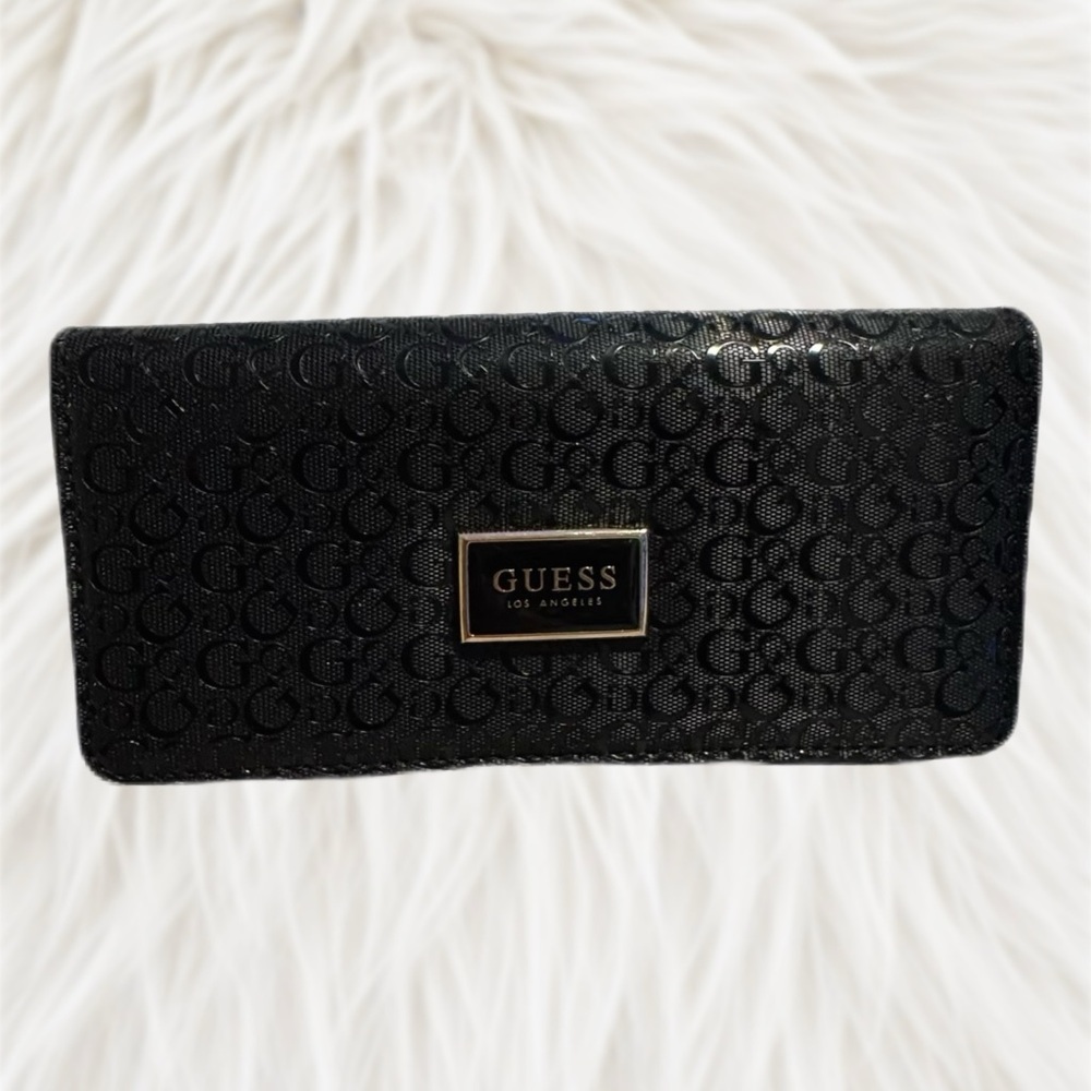 Guess Black & Gold Wallet NWOT